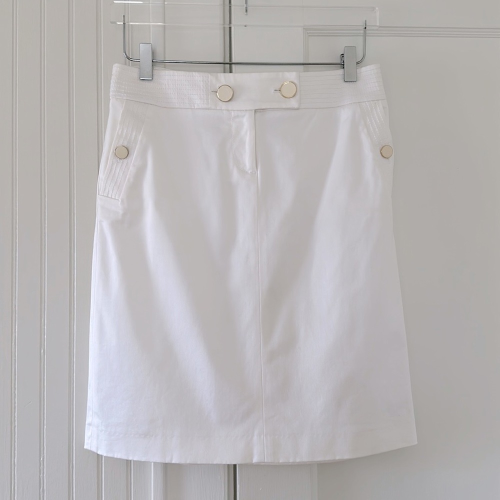 J. Crew Vintage Sailor Skirt in White